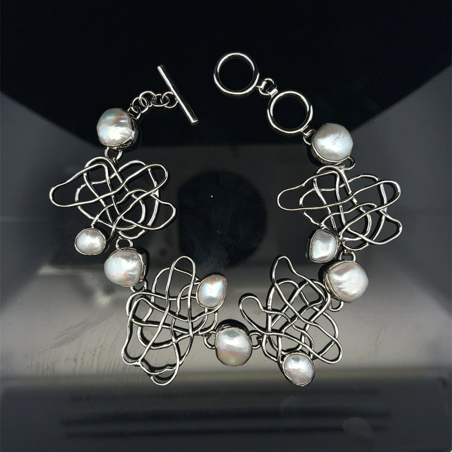 Modern bracelet Mediterranean Collection - 925S - Pearl - 53275