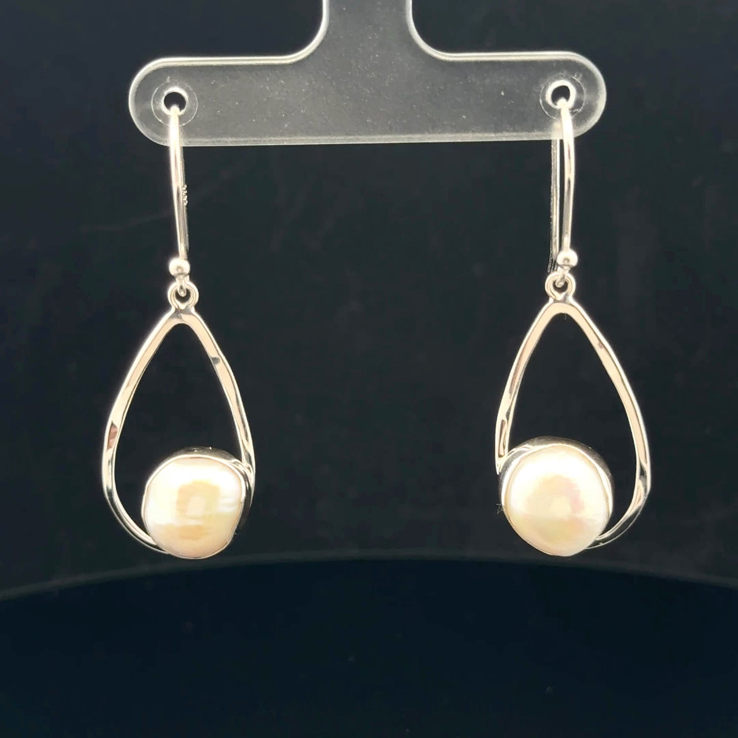 Pear earring simple Mediterranean Collection - 925S - Pearl - 53271