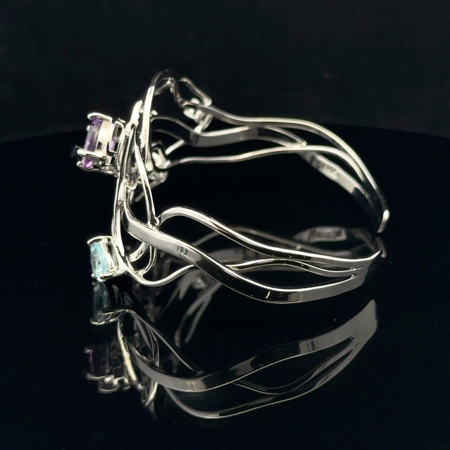 Multi Stone Bracecuff Mediterranean Collection - 925S - Natural stone - 53279