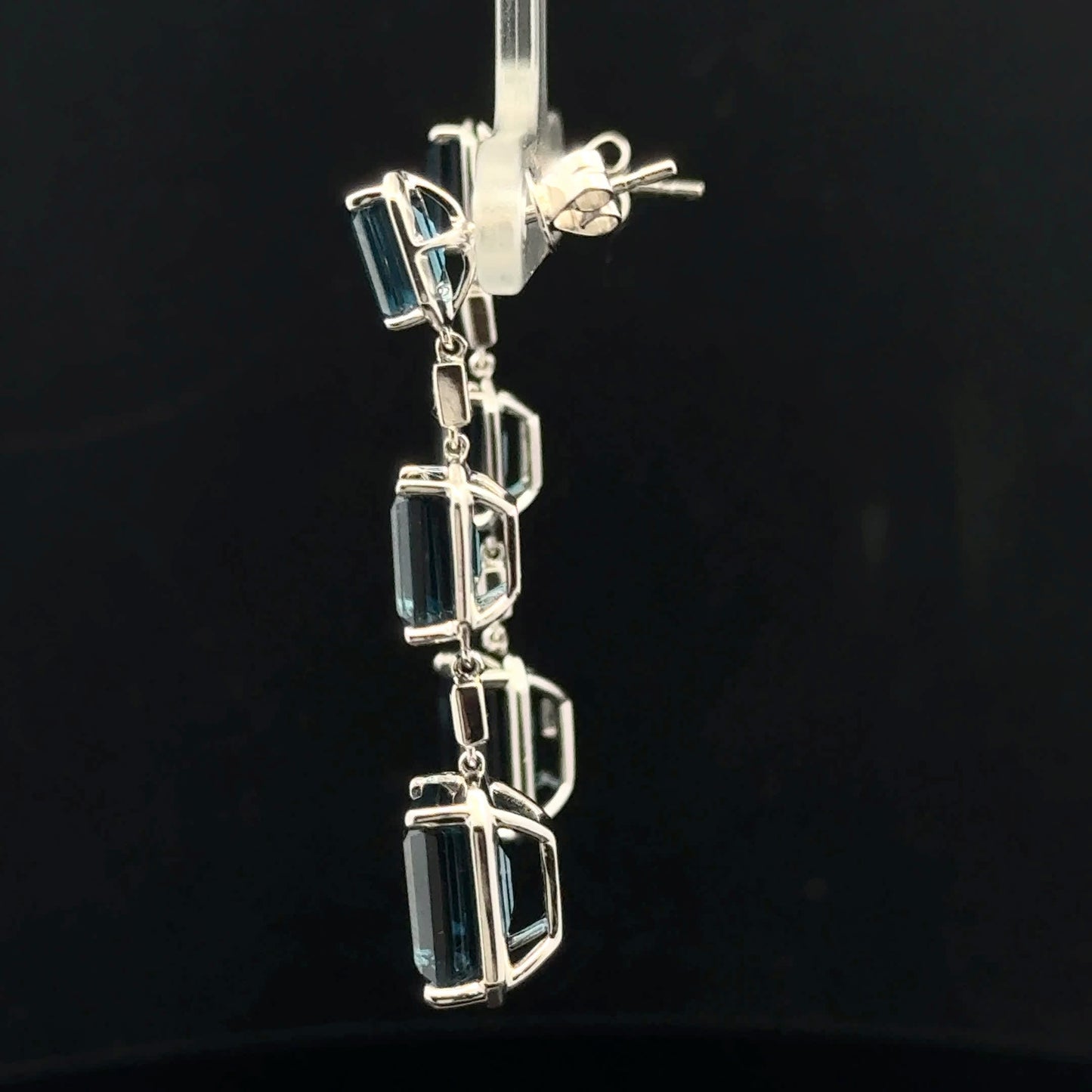 ATS1215 Earring EFFY Topaz - 14KW - Natural Diamond - 53331