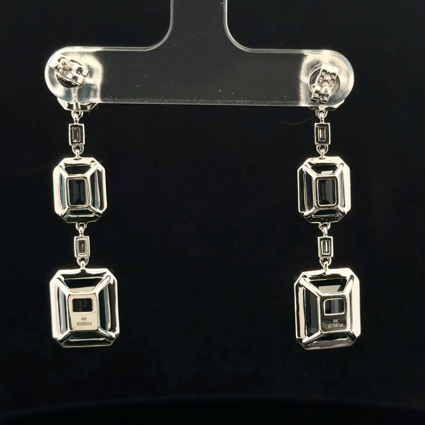 ATS1215 Earring EFFY Topaz - 14KW - Natural Diamond - 53331