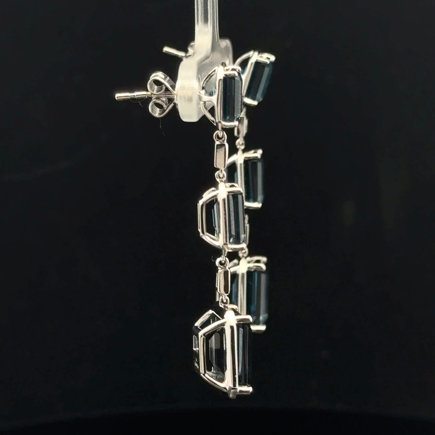 ATS1215 Earring EFFY Topaz - 14KW - Natural Diamond - 53331