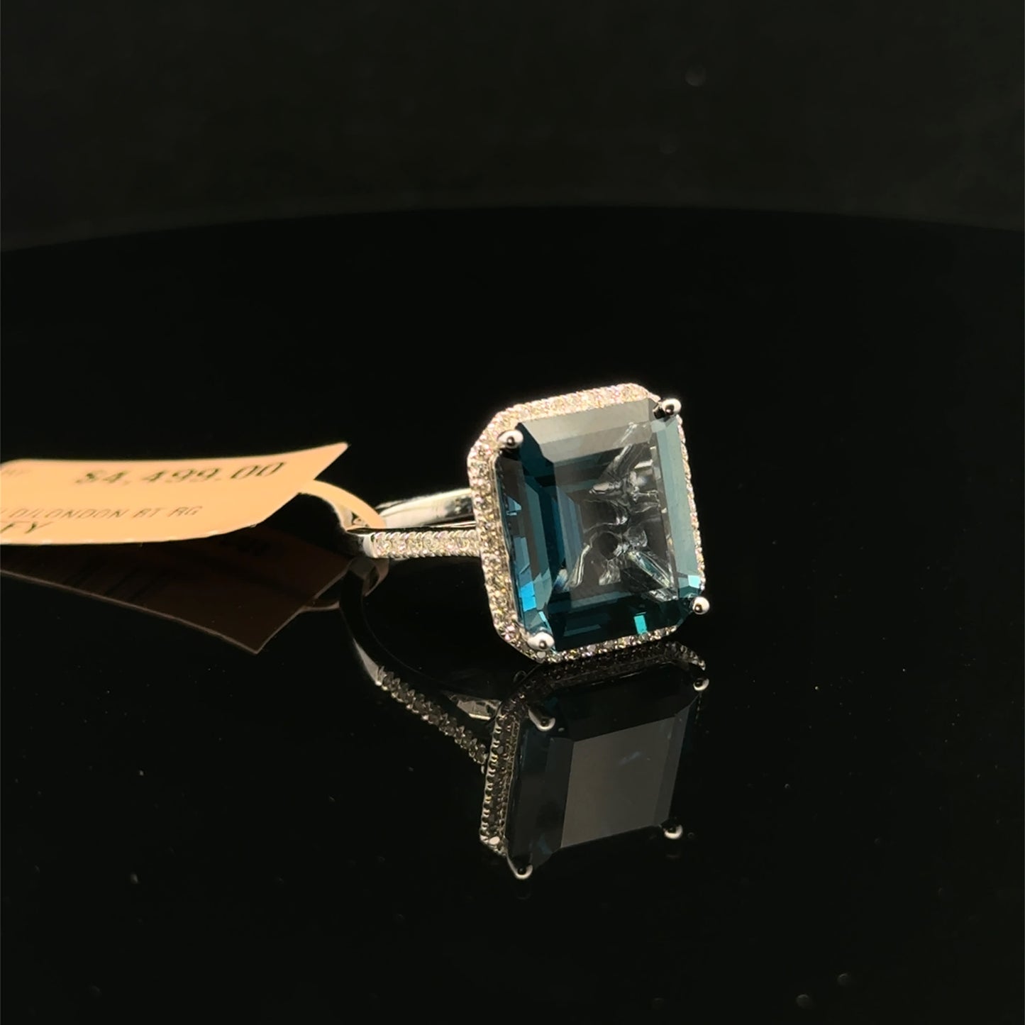 ATS0900 Ring EFFY Topaz - 14KW - Natural Diamond - 53328