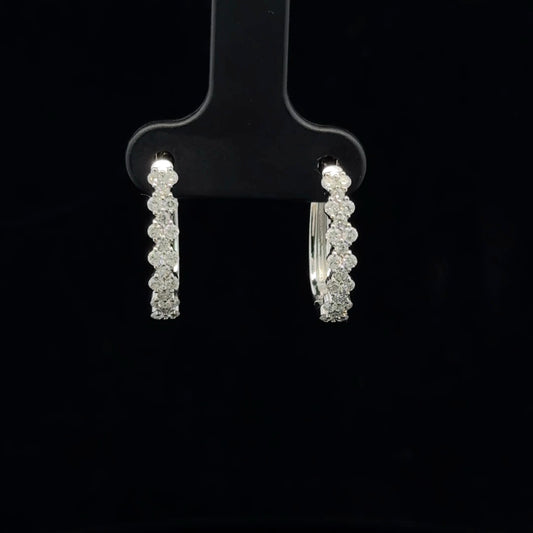 0.50ctw G/I1 Flower Hoop - 10KW - Natural Diamond - 53335