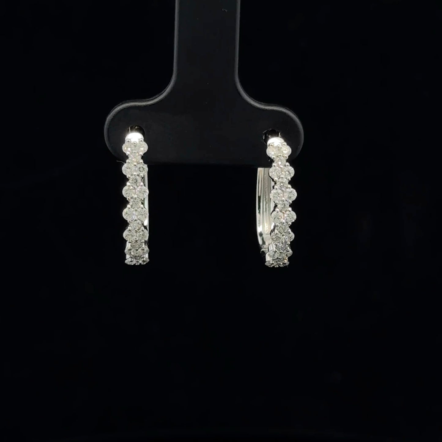 0.50ctw G/I1 Flower Hoop - 10KW - Natural Diamond - 53335
