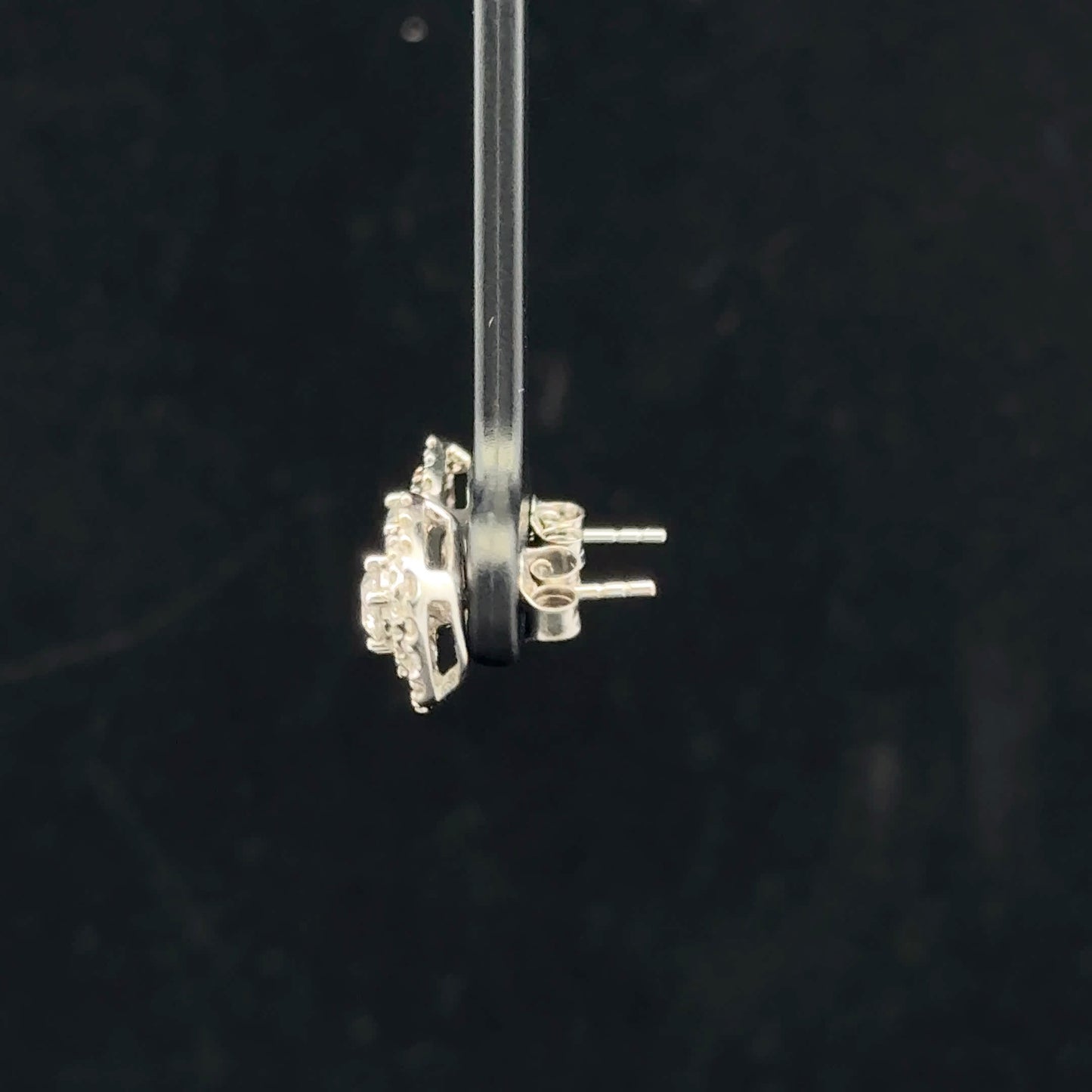 1ctw 0.25ct G/I1 Double Halo Studs - 10KW - Natural Diamond - 53337