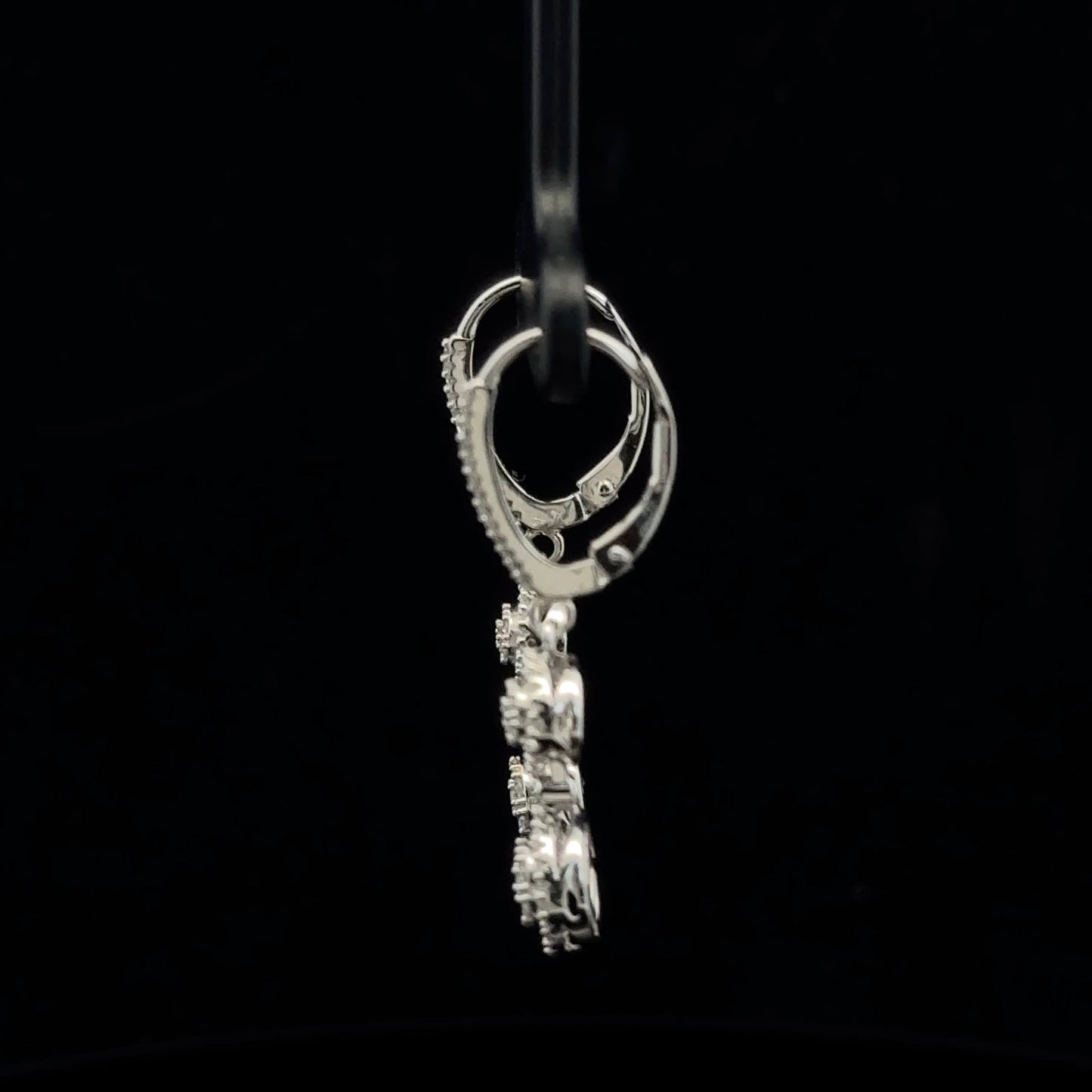 0.50ctw G/SI2 Halo Double Drop - 14KW - Natural Diamond - 53339