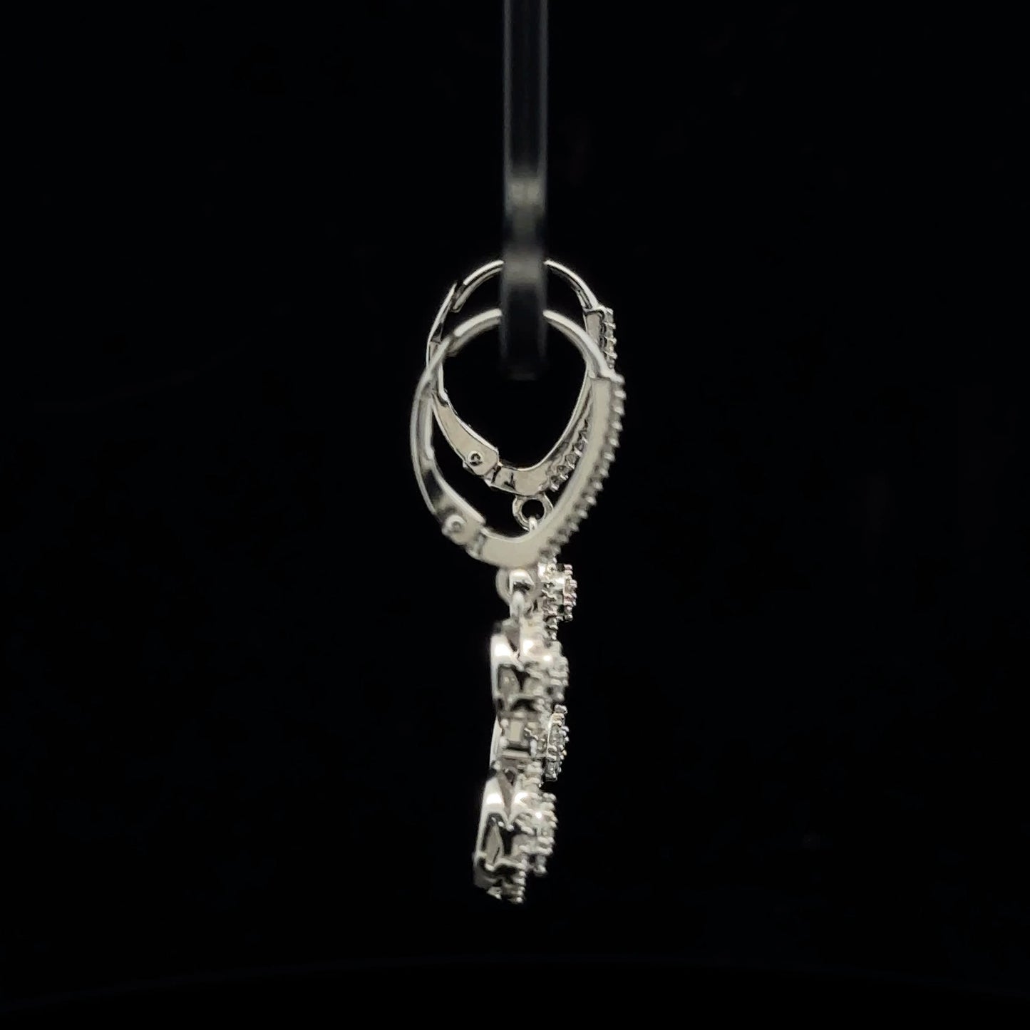 0.50ctw G/SI2 Halo Double Drop - 14KW - Natural Diamond - 53339
