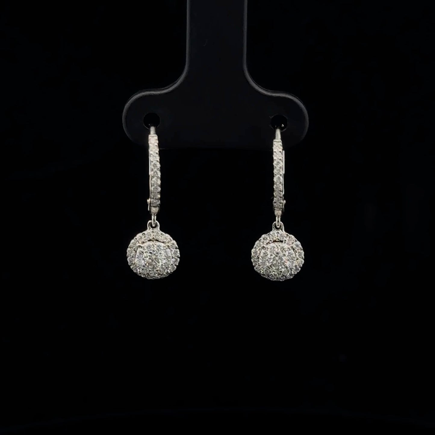 0.50ctw F/VS2 Halo Drop - 14KW - Natural Diamond - 53340