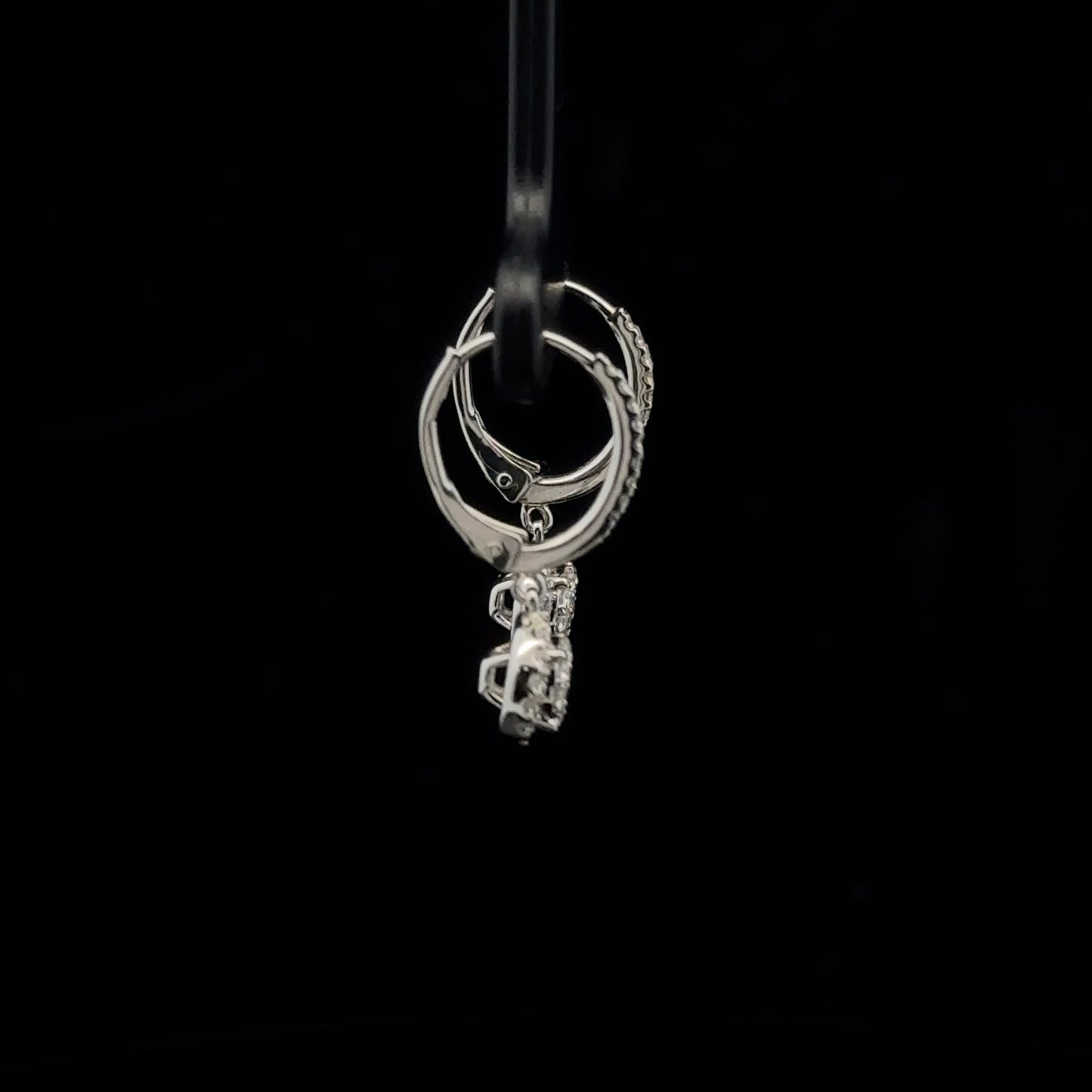 0.50ctw F/VS2 Halo Drop - 14KW - Natural Diamond - 53340