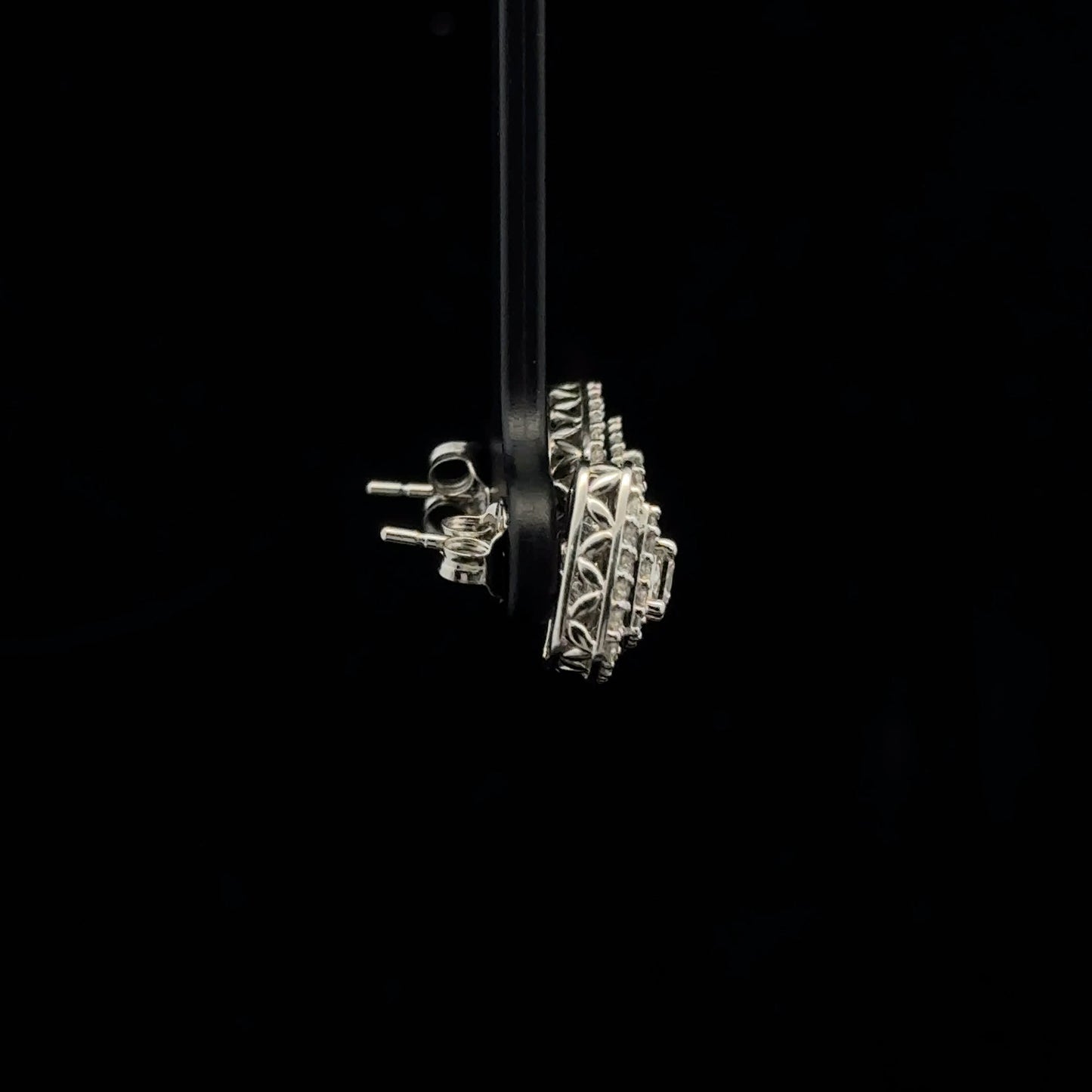 1.00ctw 0.20ct G/SI2 Princess Double Halo - 10KW - Natural Diamond - 53342