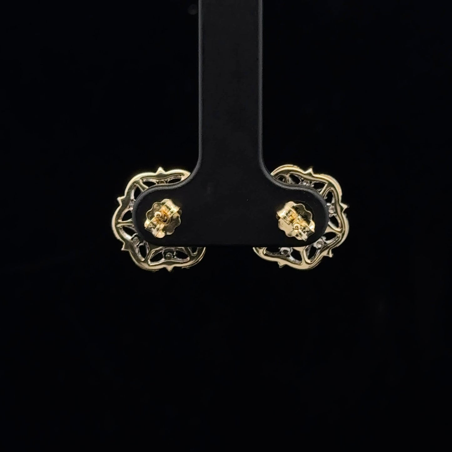 1.00ctw H/SI2 Flower Snow Earrings - 10KY - Natural Diamond - 53344