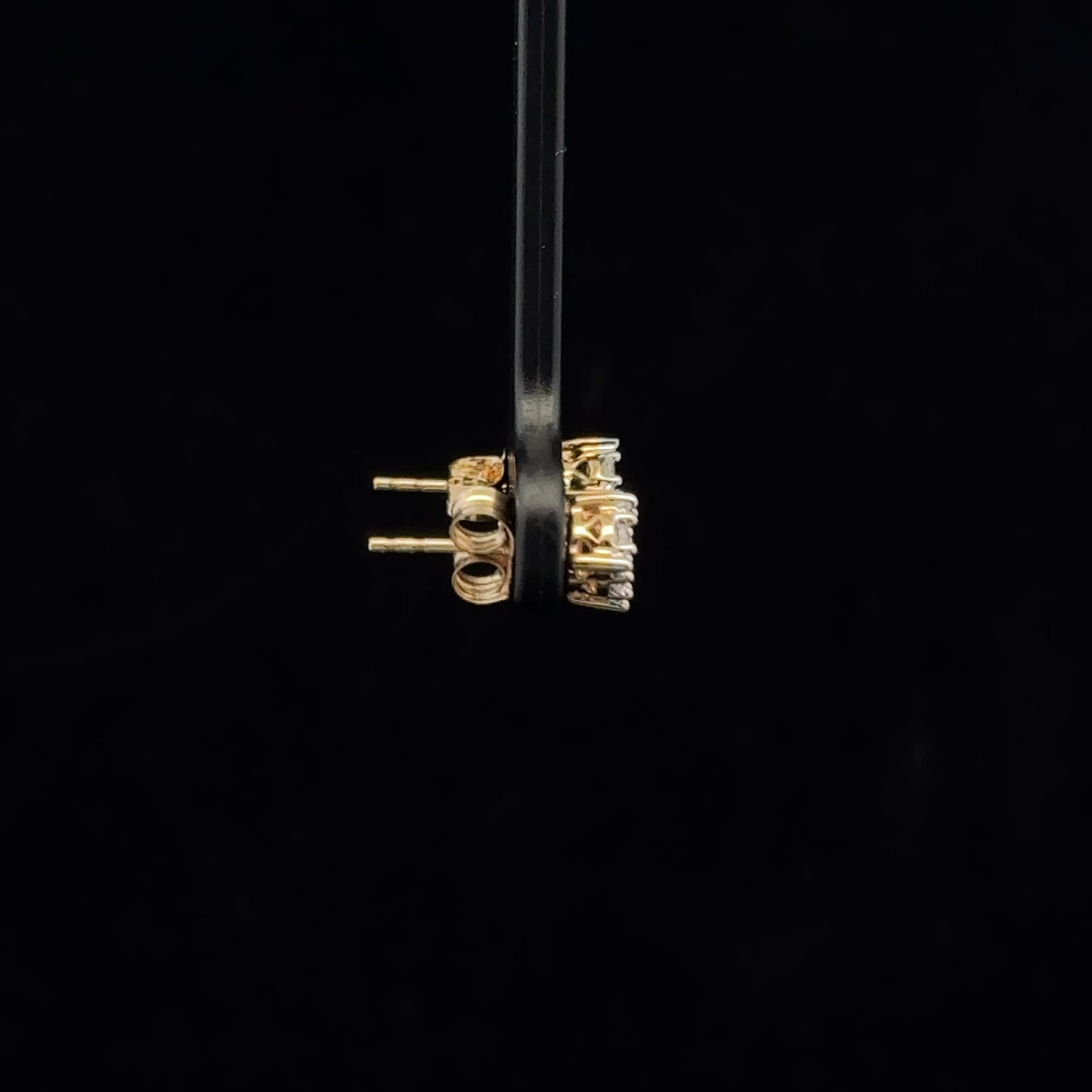 0.25ctw G/I1 Cluster Studs - 10KY - Natural Diamond - 53356
