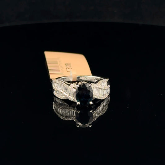 ATS1285 Ring EFFY Sapphire - 14KW - Natural Diamond - 53320