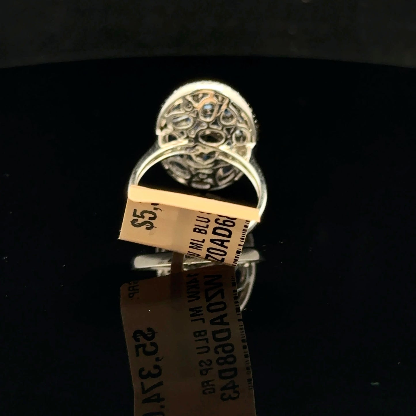 ATSC1075 Ring EFFY Sapphire - 14KW - Natural Diamond - 53318