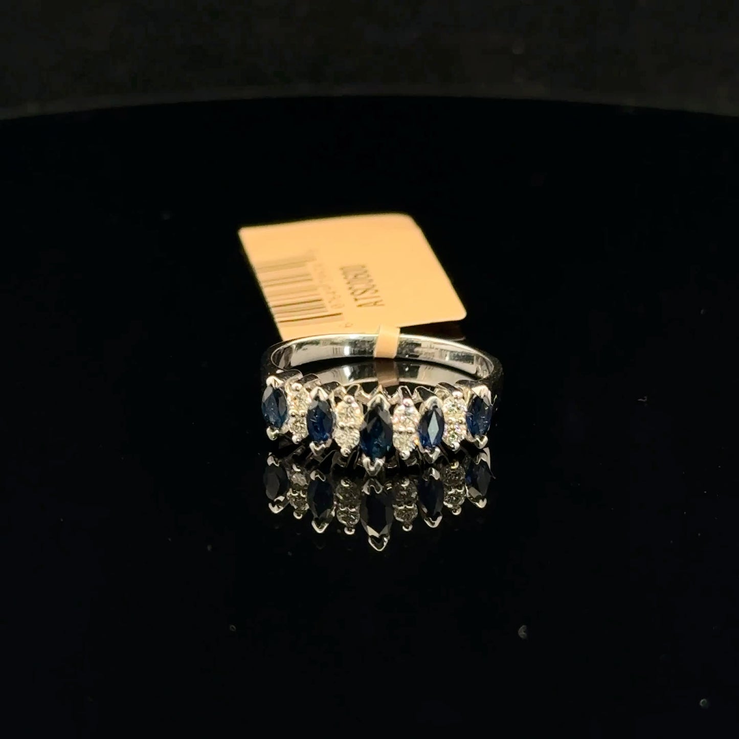 ATSC0600 Ring EFFY Sapphire - 14KW - Natural Diamond - 53319