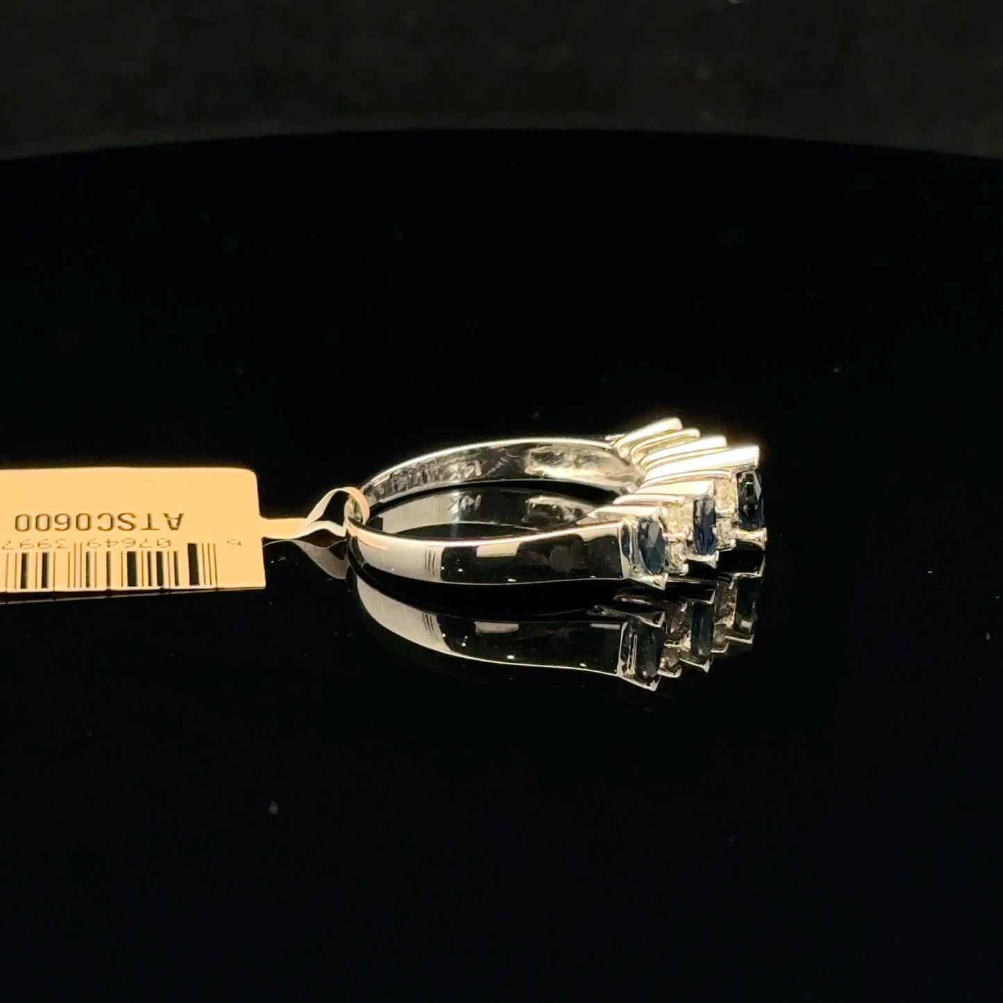 ATSC0600 Ring EFFY Sapphire - 14KW - Natural Diamond - 53319