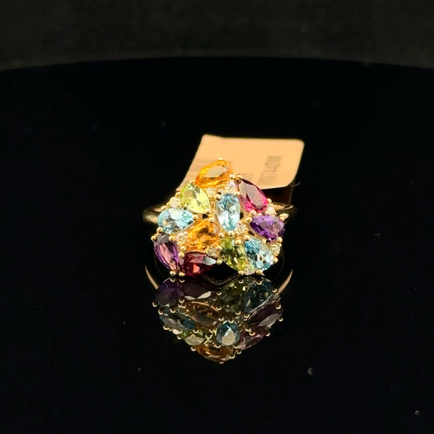 ATS0675 Ring EFFY Watercolors - 14KY - Multi Stone - 53304