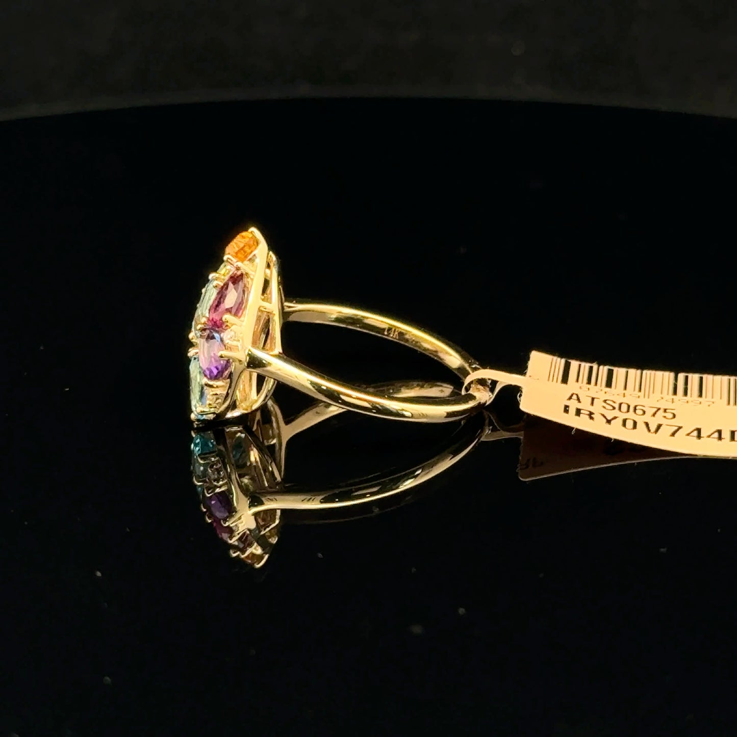 ATS0675 Ring EFFY Watercolors - 14KY - Multi Stone - 53304