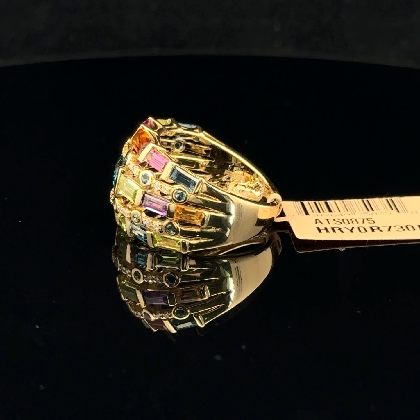 ATS0875 Ring EFFY Watercolors - 14KY - Multi Stone - 53303