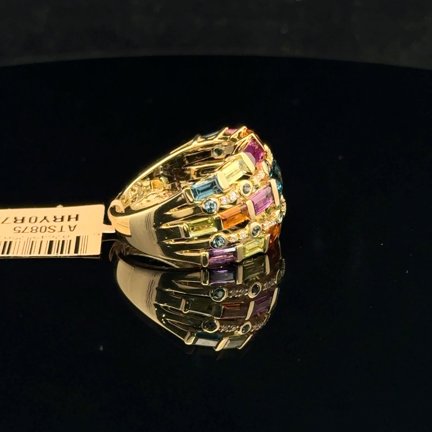 ATS0875 Ring EFFY Watercolors - 14KY - Multi Stone - 53303