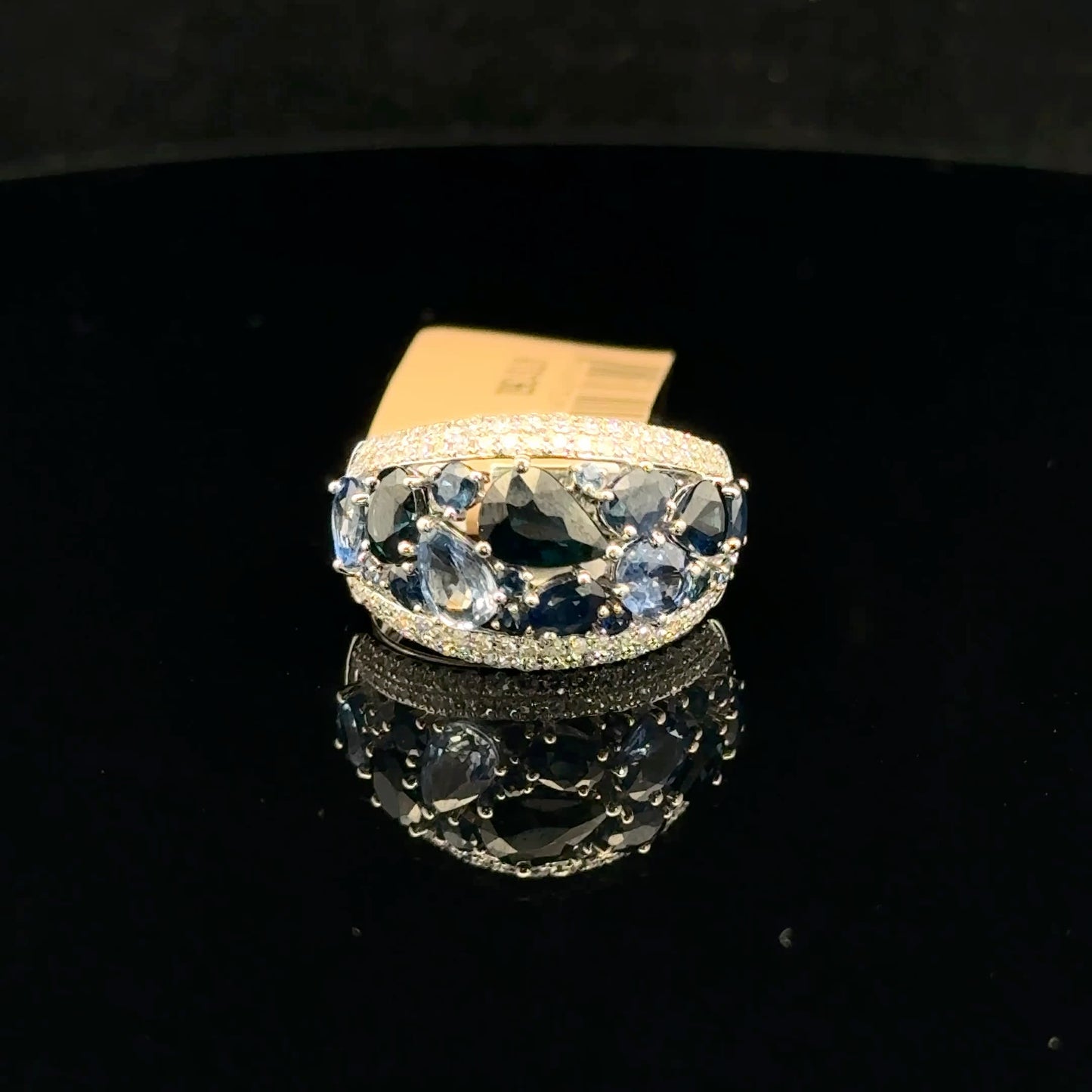ATS1360 Ring EFFY Sapphire - 14KW - Natural Diamond - 53321