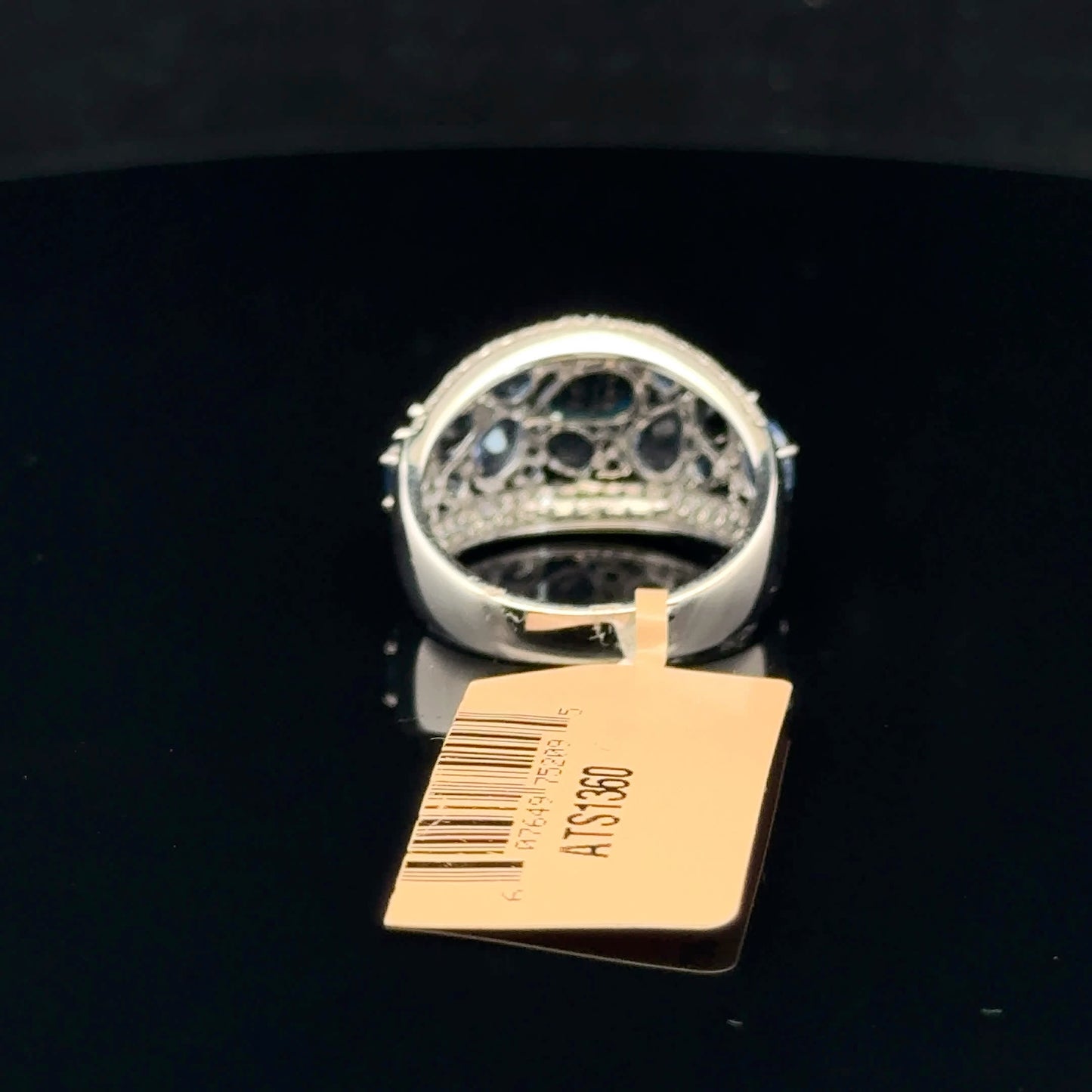 ATS1360 Ring EFFY Sapphire - 14KW - Natural Diamond - 53321