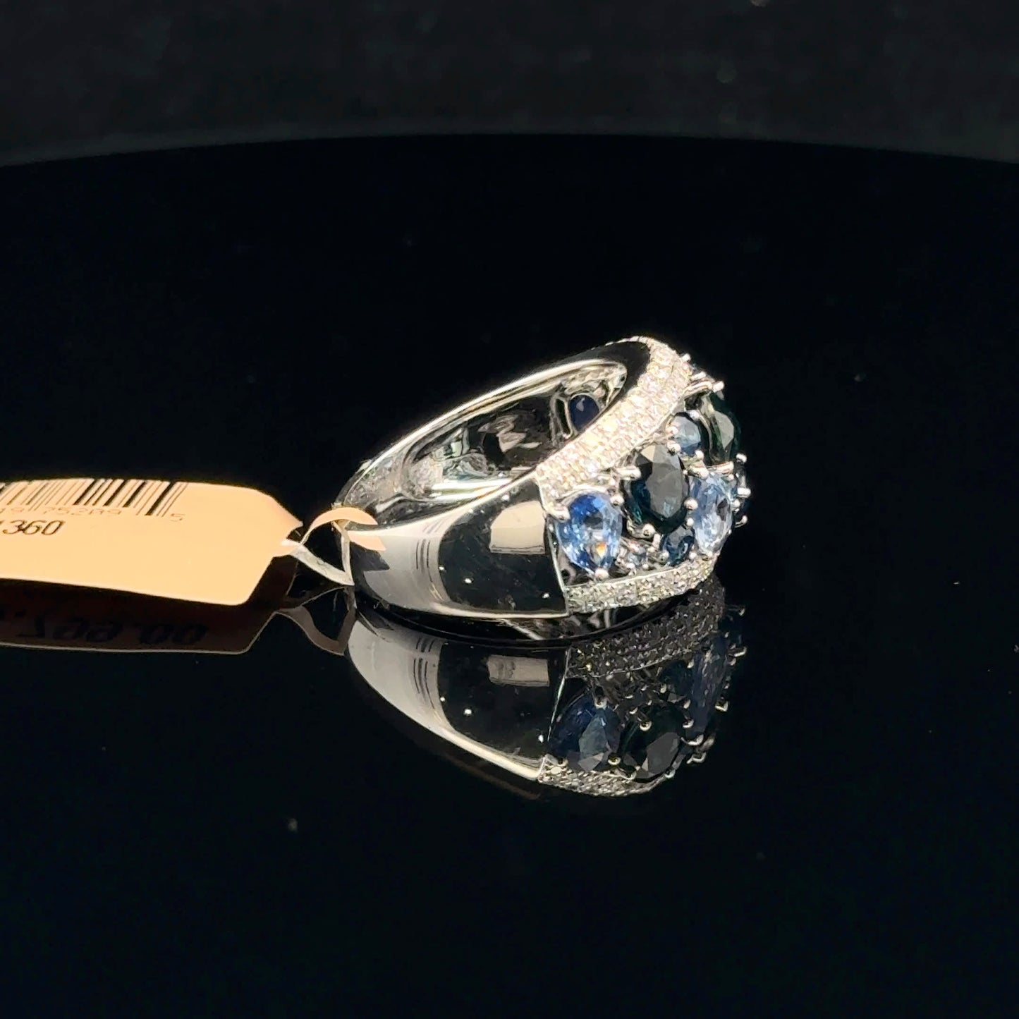 ATS1360 Ring EFFY Sapphire - 14KW - Natural Diamond - 53321