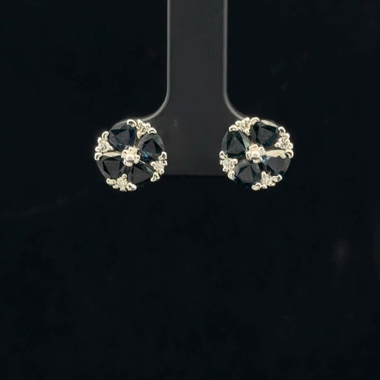 ATS0850 Earring EFFY Sapphire - 14KW - Natural Diamond - 53324