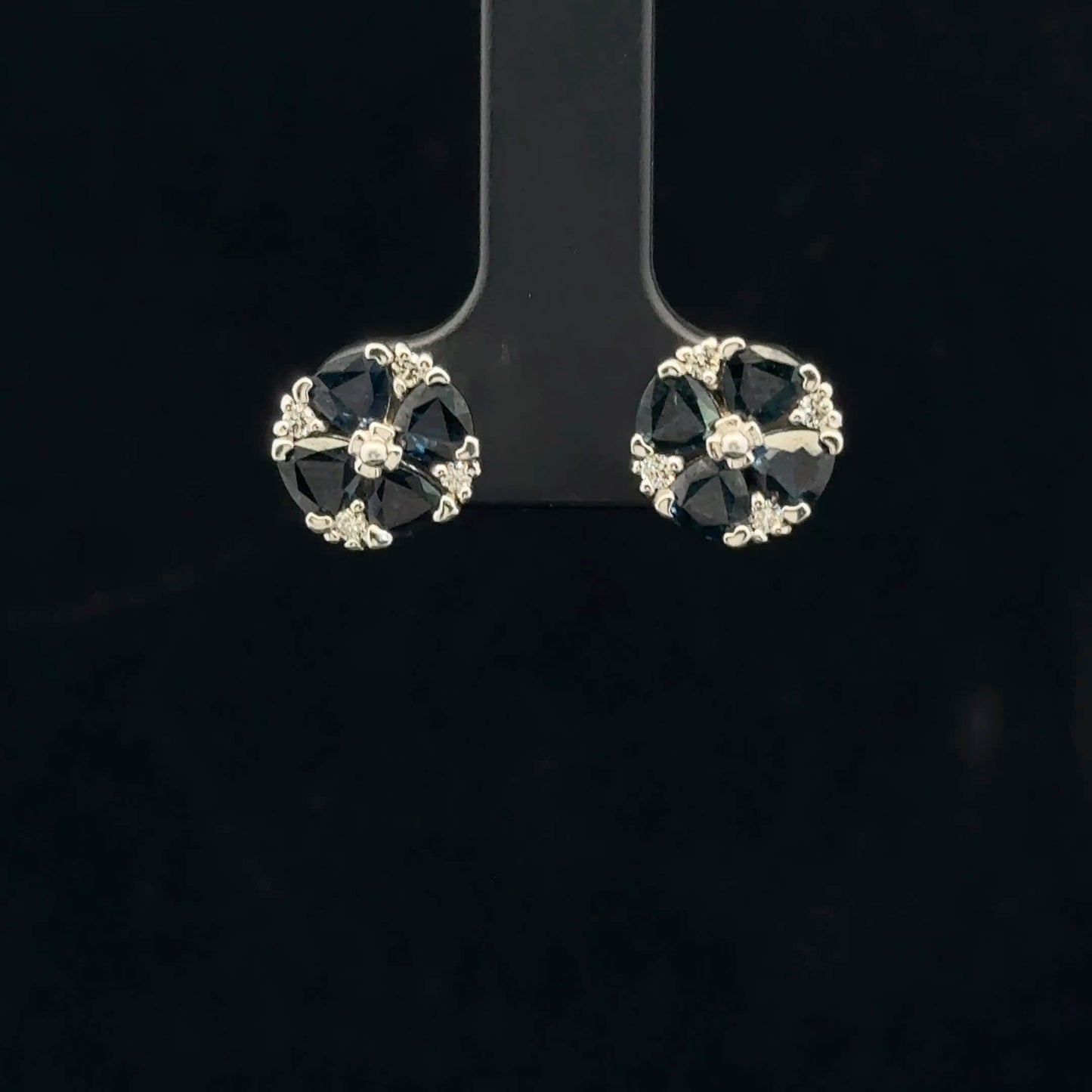ATS0850 Earring EFFY Sapphire - 14KW - Natural Diamond - 53324