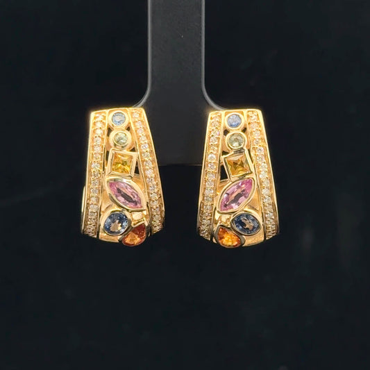 ATSC1645 Earring EFFY Watercolors - 14KY - Multi Stone - 53309