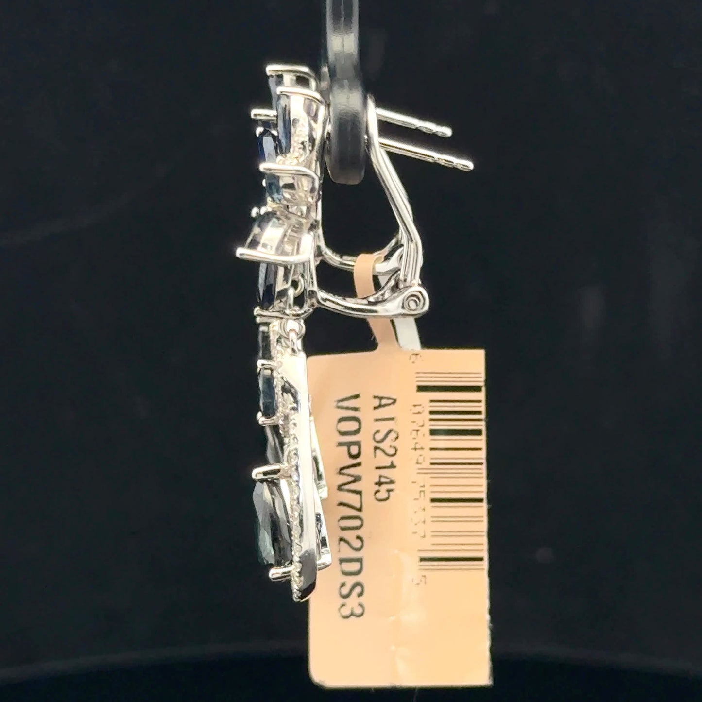 ATS2184 Earring EFFY Sapphire - 14KW - Natural Diamond - 53323