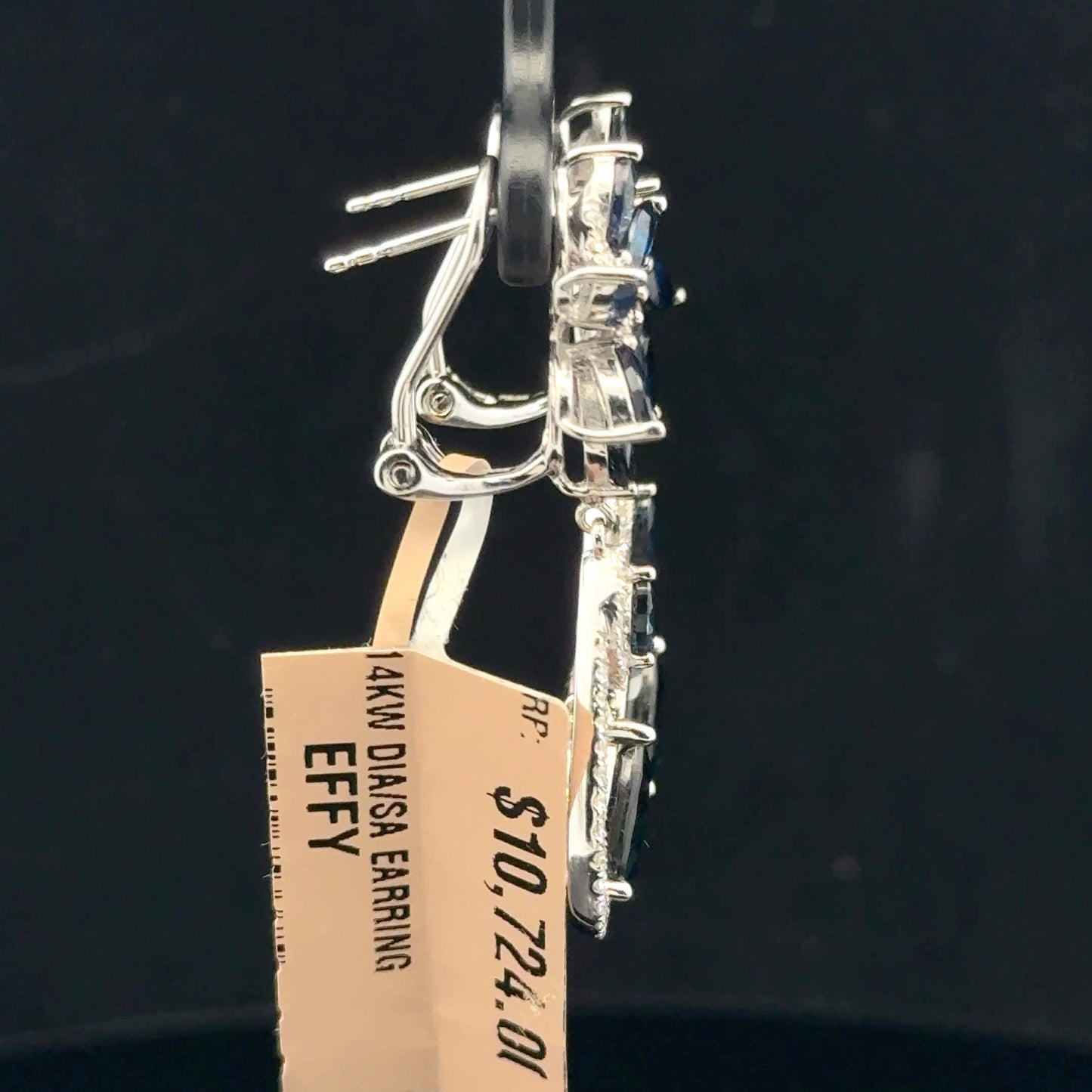 ATS2184 Earring EFFY Sapphire - 14KW - Natural Diamond - 53323