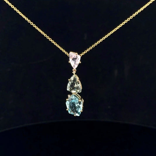 ATS0625 Pendant EFFY Watercolors - 14KY - Multi Stone - 53312