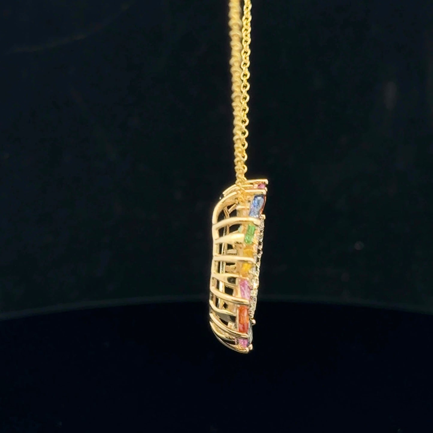 ATS1285 Pendant EFFY Watercolors - 14KY - Multi Stone - 53313