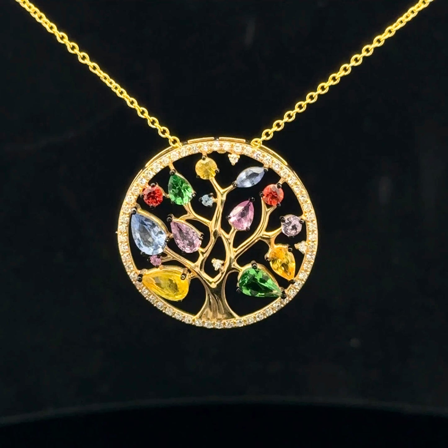 ATSC1000 Pendant EFFY Watercolors - 14KY - Multi Stone - 53314