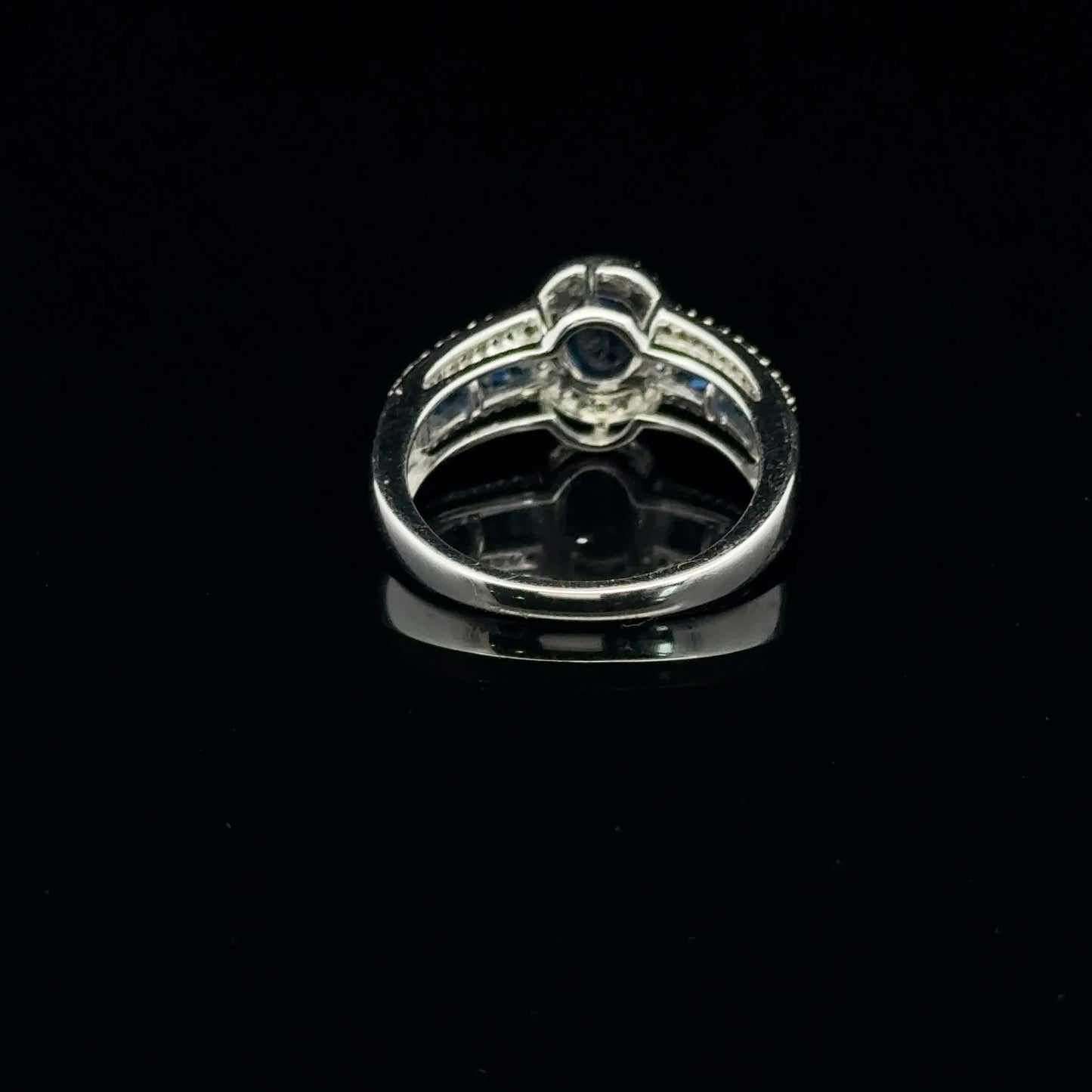0.25ctw Diamond 1ctw 0.75ct Sapp - 14KW - Natural - 53399
