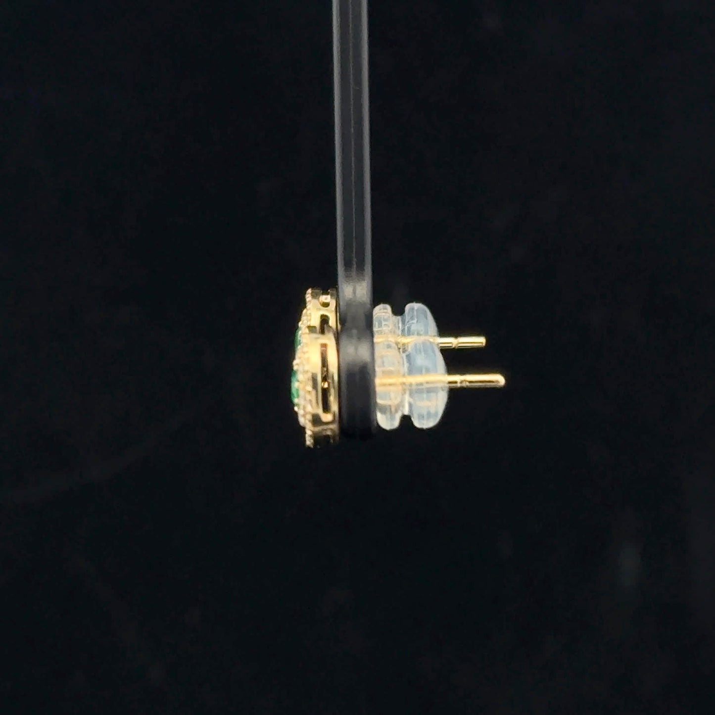 0.25ctw Diamond 0.22ctw Emerald - 14KY - Natural - 53398