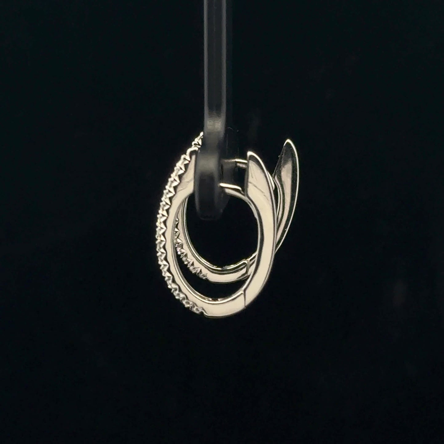 0.25ctw G/Si2 Up Hoops - 14KW - Natural Diamond - 53396