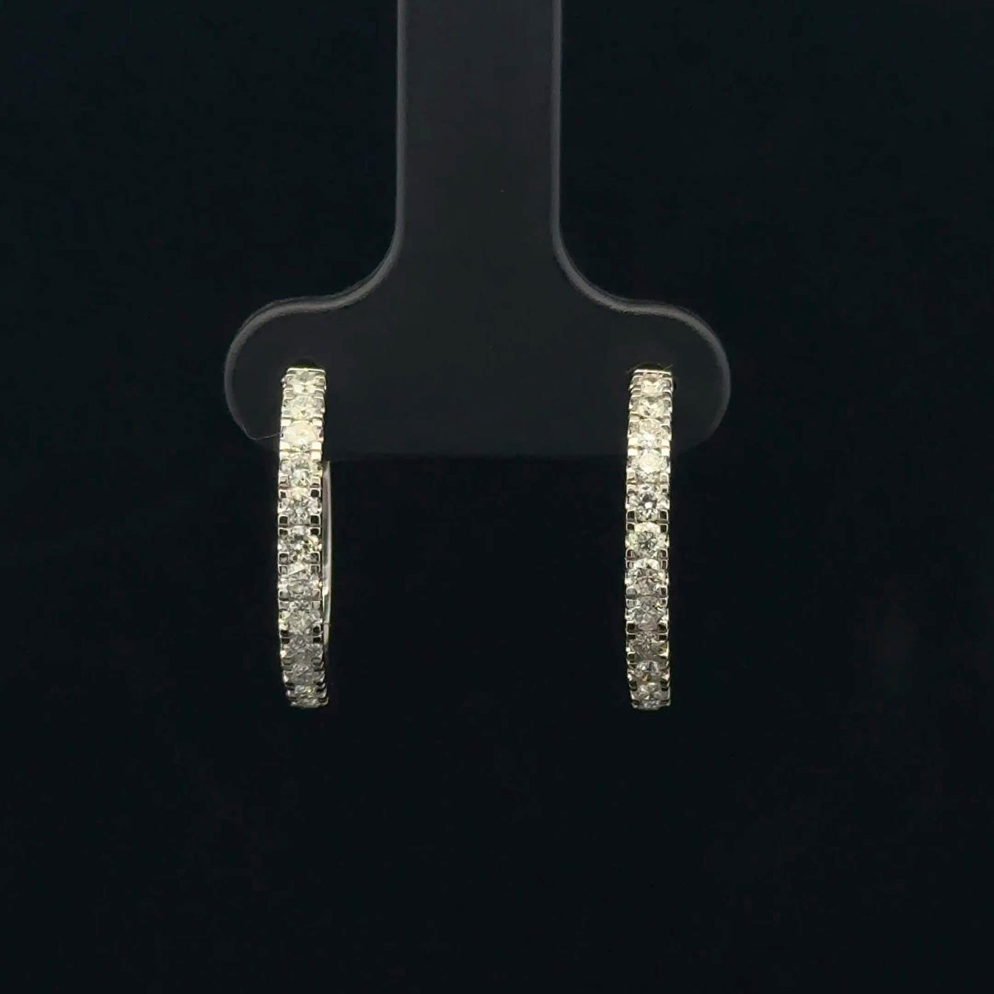 0.60ctw G/SI2 Hoops - 14KW - Natural Diamond - 53395