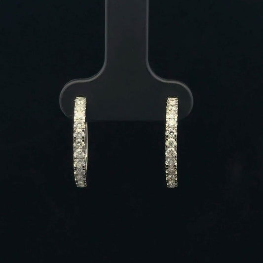 0.60ctw G/SI2 Hoops - 14KW - Natural Diamond - 53395