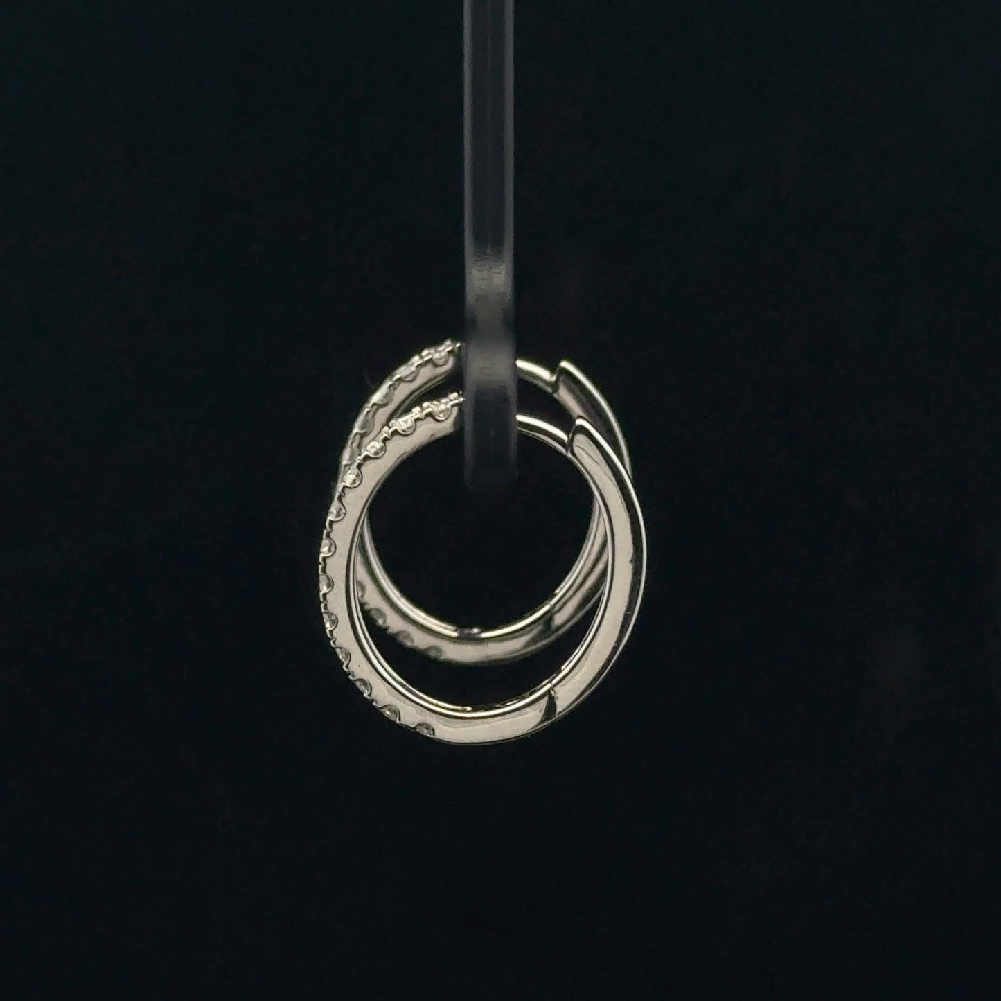 0.60ctw G/SI2 Hoops - 14KW - Natural Diamond - 53395