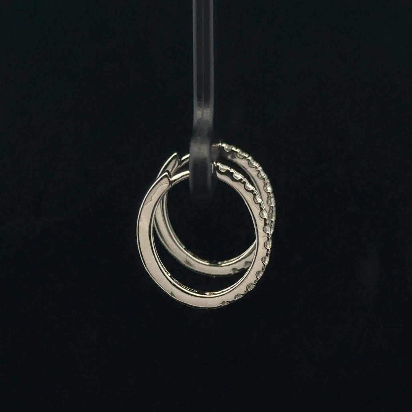0.60ctw G/SI2 Hoops - 14KW - Natural Diamond - 53395