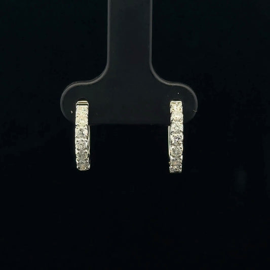 0.50ctw G/SI2 Huggies - 14KW - Natural Diamond - 53392