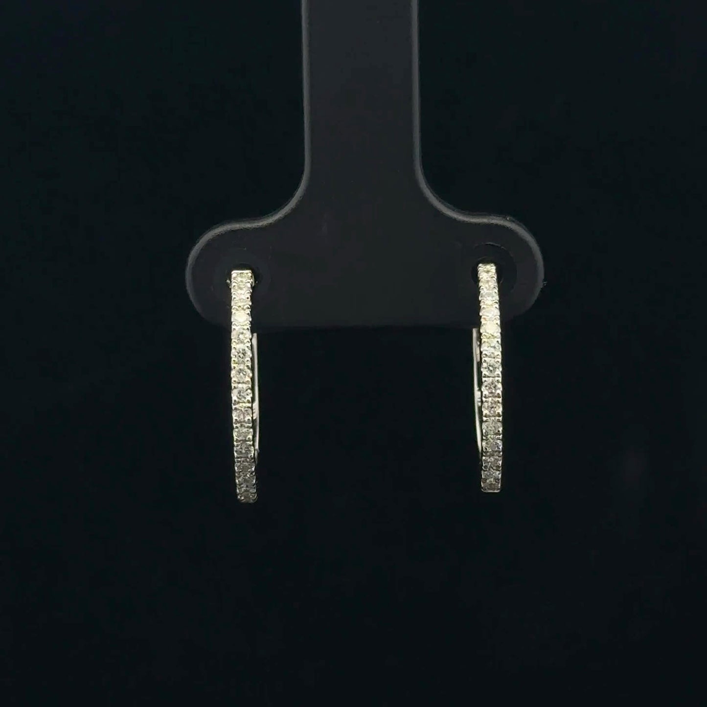 0.25ctw G/SI2 Midi Hoop - 14KW - Natural Diamond - 53391