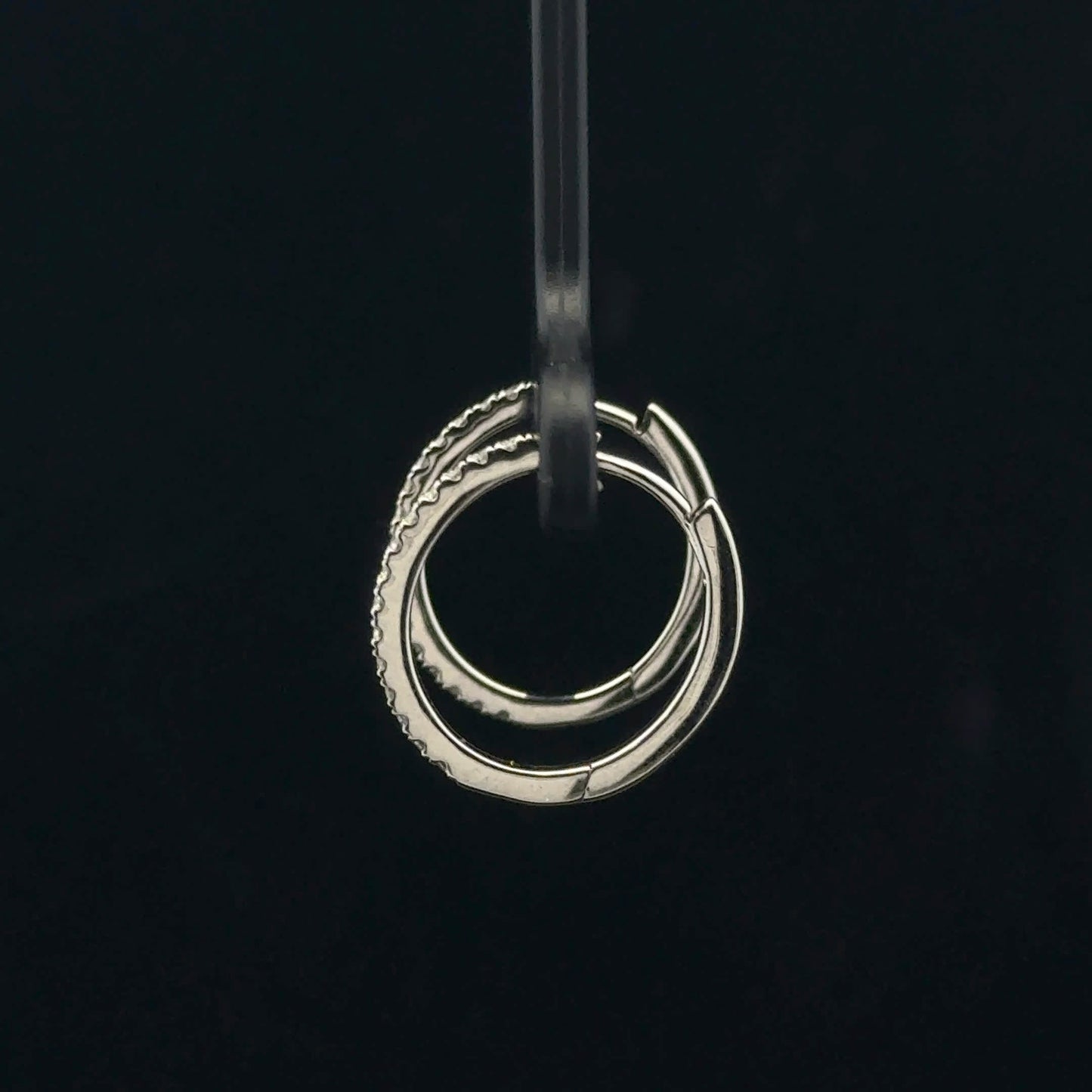 0.25ctw G/SI2 Midi Hoop - 14KW - Natural Diamond - 53391