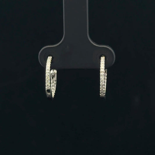 0.25ctw G/I1 Midi Hoop - 10KW - Natural Diamond - 53360
