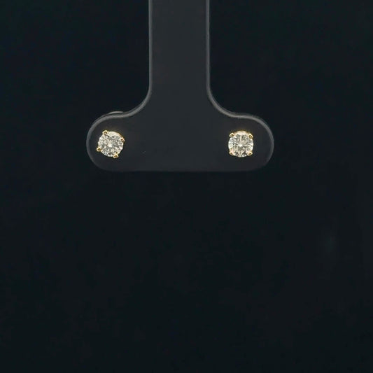 0.25ctw G/SI2 Solitaire Mini Studs - 14KY - Natural Diamond - 53361