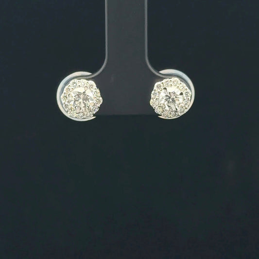 1.25ctw 1ct D/VS1 Hexagon Halo - 14KW - Lab Diamond - 53362