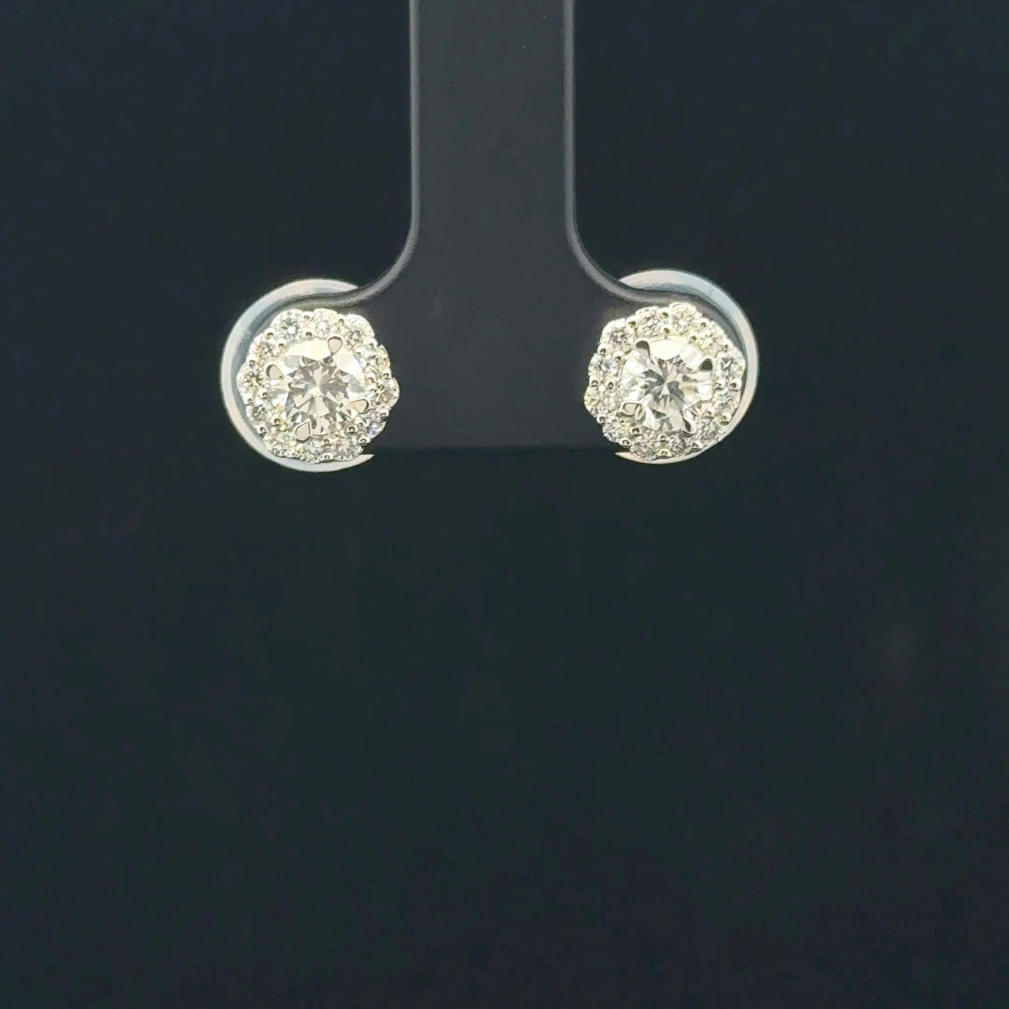 1.25ctw 1ct D/VS1 Hexagon Halo - 14KW - Lab Diamond - 53362